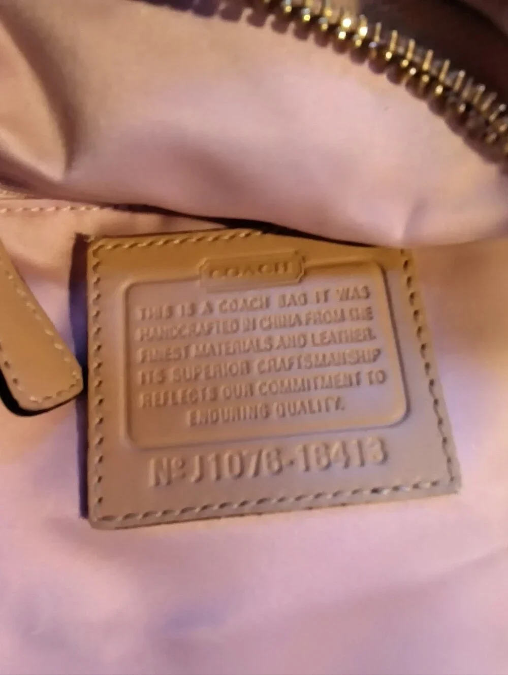 Coach Colette Leather Tan 14